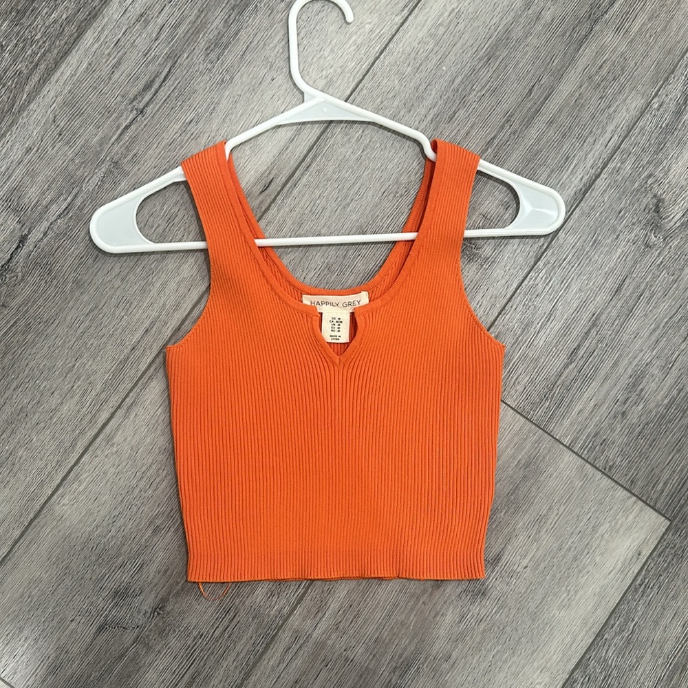 Happily Grey Women’s Tank Top, Orange